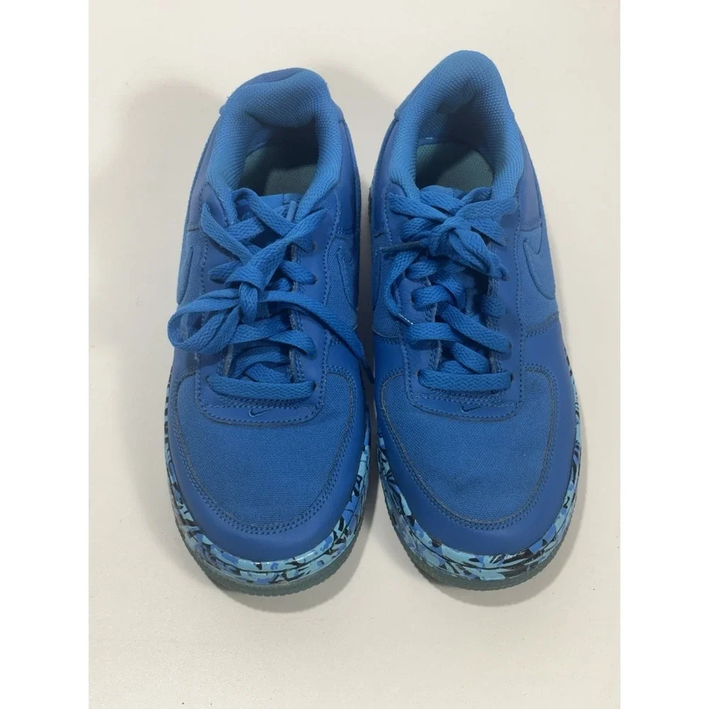 Nike Air‎ Force 1 Premium Sz 5.5Y Youth Photo Blue/Gamma Nikelab Safari 748981